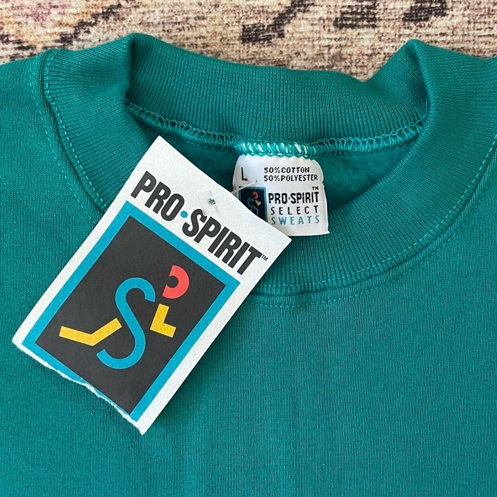 Vintage Deadstock Teal Crewneck Sweater - Picture 2 of 5